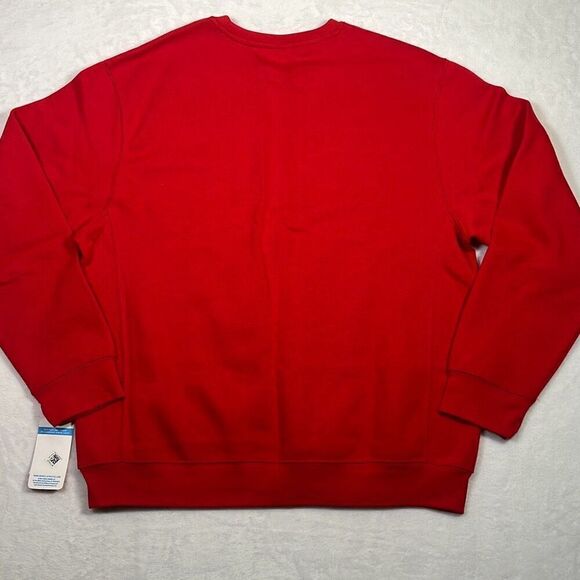 Russell Athletic Solid Color Fleece CrewNeck pullover Red Sweatshirt NWT‎ Men XL - Picture 6 of 6